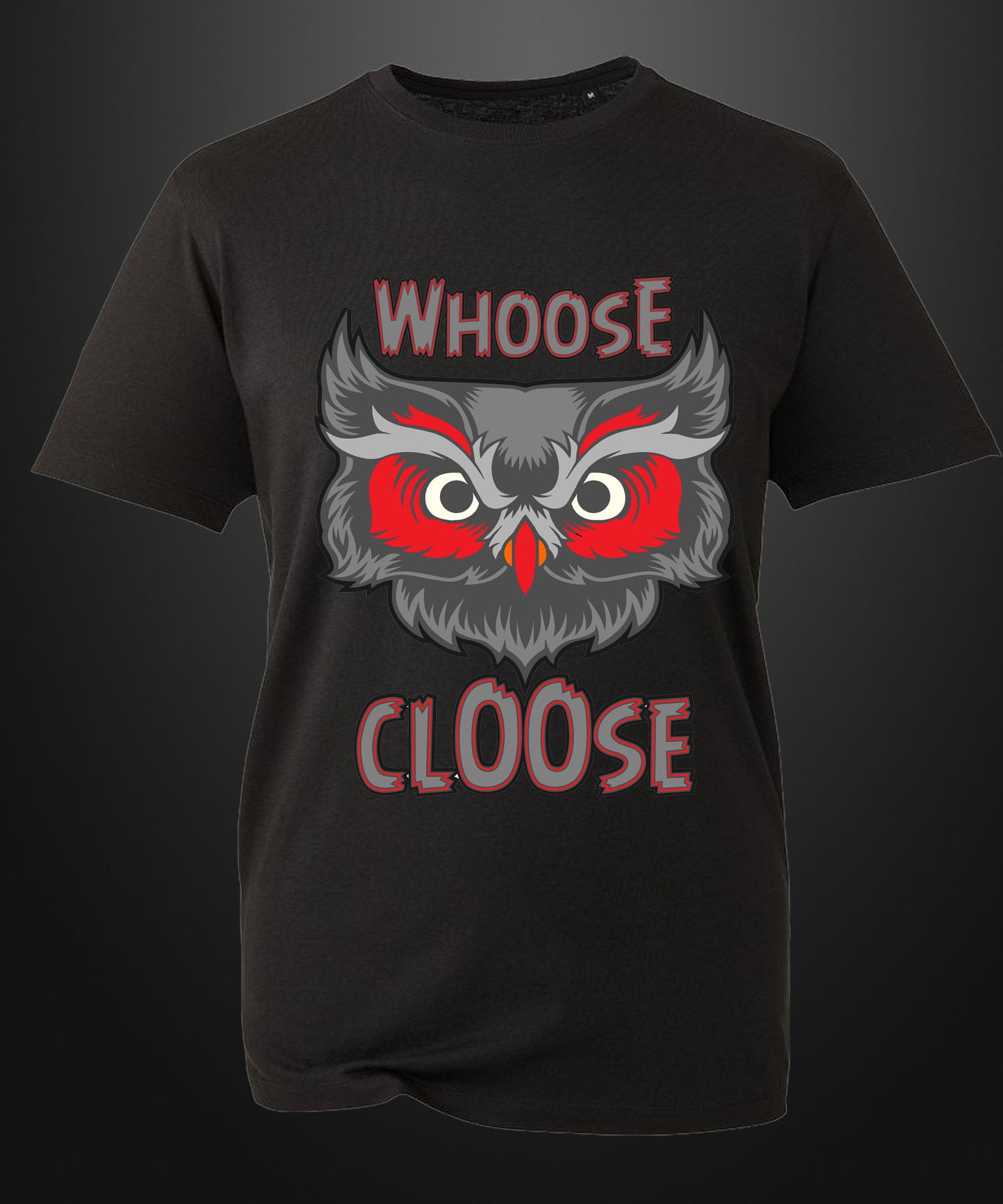 Whoose Cloose Black/ Red T-shirt